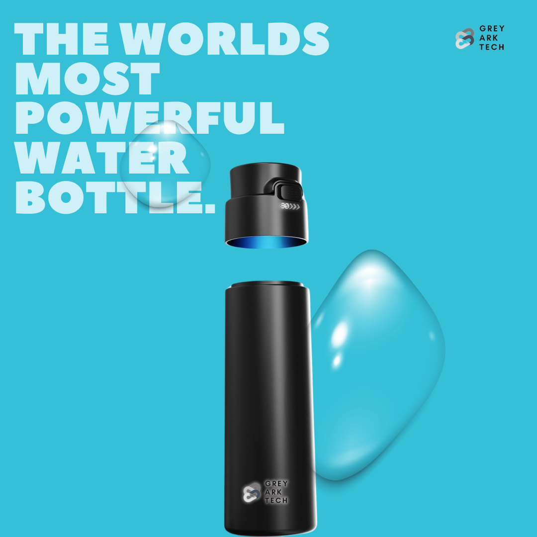 Grey Ark Tech Smart Bottle – Hydration Tracking Made Easy